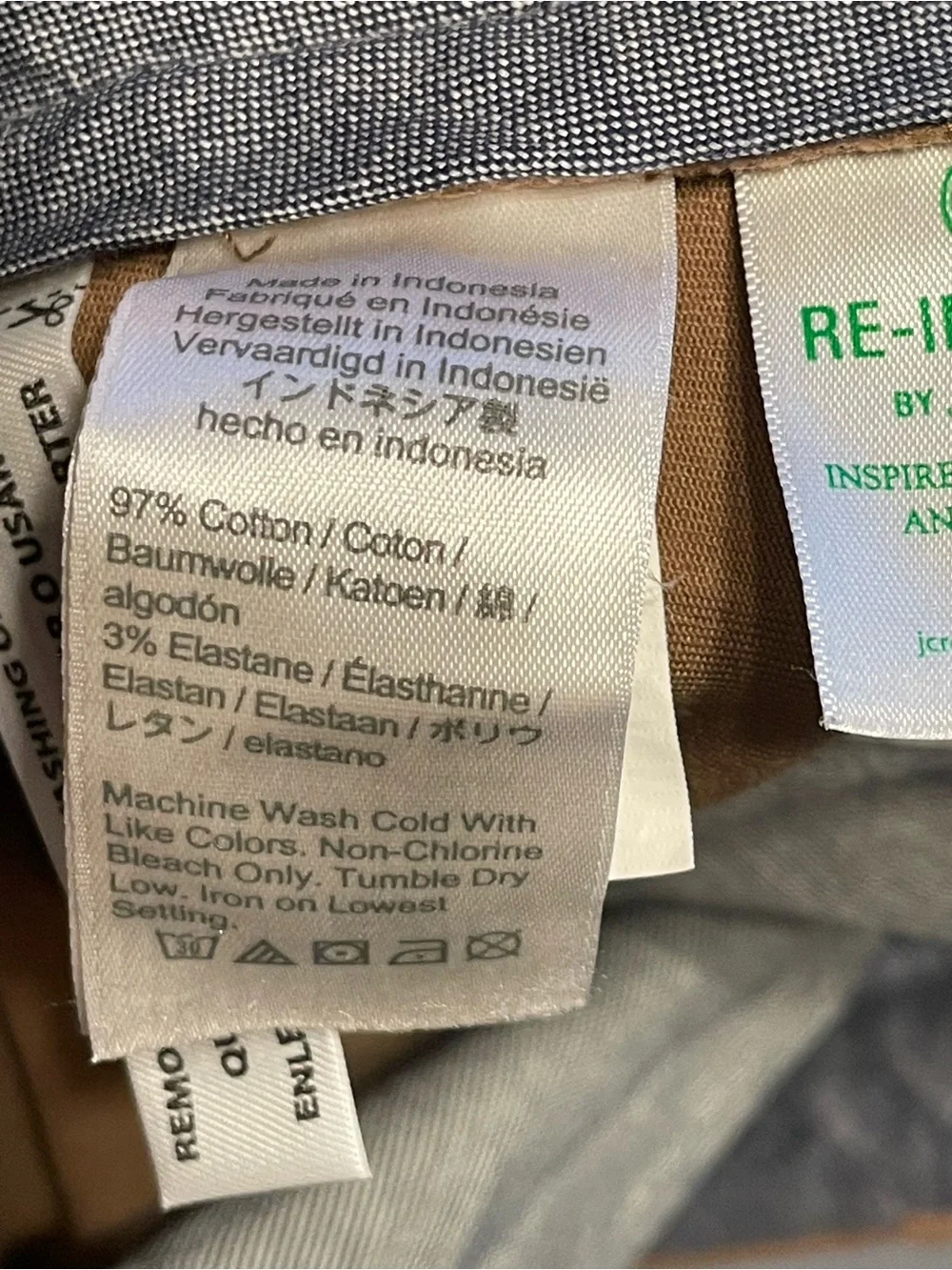 J.Crew 484 Slim-Fit Stretch Chino Pants in River Brown 33/32